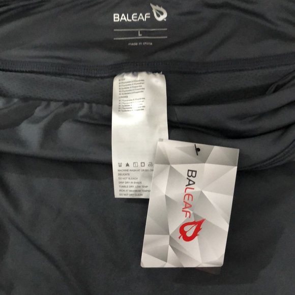 NWT Baleaf Pocketed Performance Skort (L) New With Tags Grey - Picture 7 of 8